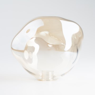 BRILAGI - Vidro de substituição para lustre, aplique de parede e candeeiro de teto LAVA/VULCANO G9 Ø 15 cm bege fumado