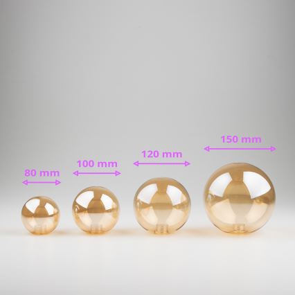 Brilagi - Vidro de substituição para lustre, aplique de parede e candeeiro MISTEL, MILLA, diâmetro 12 cm, dourado