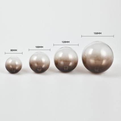 Brilagi - Vidro de reposição para lustre, aplique de parede e luminária MISTEL, MILLA Ø 15 cm, fumê marrom