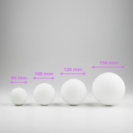 Brilagi - Vidro de substituição para lustre, candeeiro de parede e candeeiro MISTEL, MILLA diâmetro 12 cm branco