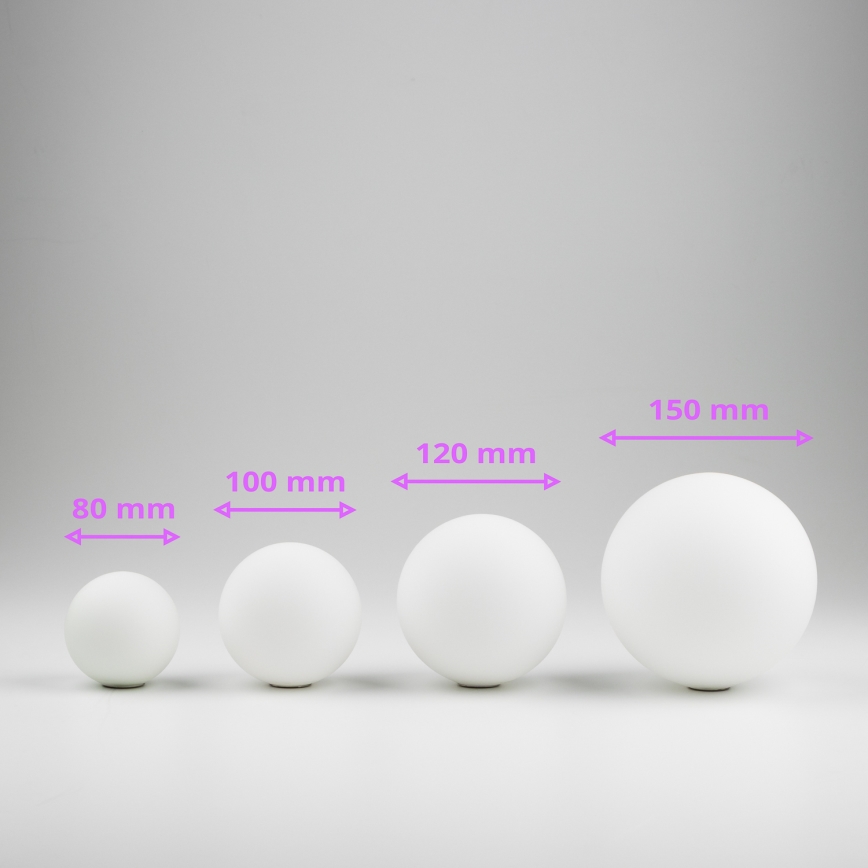 Brilagi - Vidro de substituição para lustre, candeeiro de parede e candeeiro MISTEL, MILLA diâmetro 15 cm branco