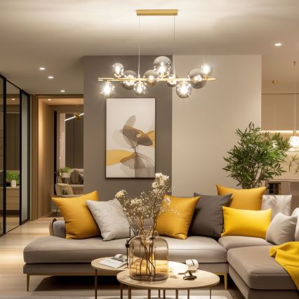 Brilagi - Vidro de substituição para lustre, candeeiro de parede e candeeiro MISTEL, MILLA diâmetro 15 cm fumado