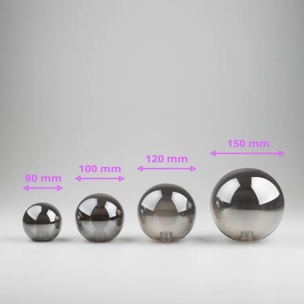 Brilagi - Vidro de substituição para lustre, candeeiro de parede e candeeiro MISTEL, MILLA diâmetro 15 cm fumado