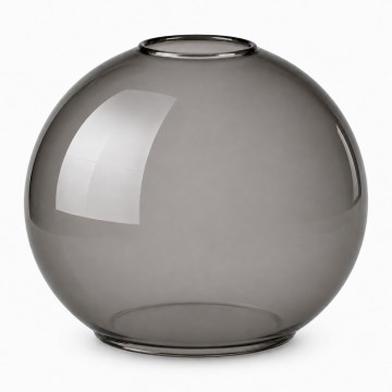 Brilagi - Vidro de substituição para lustre DIOR E27, diâmetro 15 cm, cinzento fumado