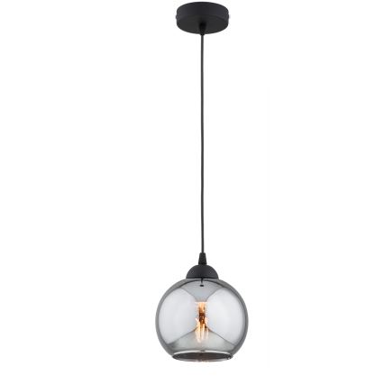 Brilagi - Vidro de substituição para lustre DIOR E27, diâmetro 15 cm, cinzento fumado