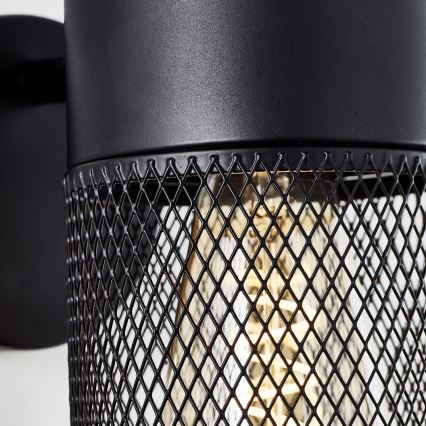 Brilliant - Aplique de parede com spot KAMOLO 1xE27/40W/230V preto
