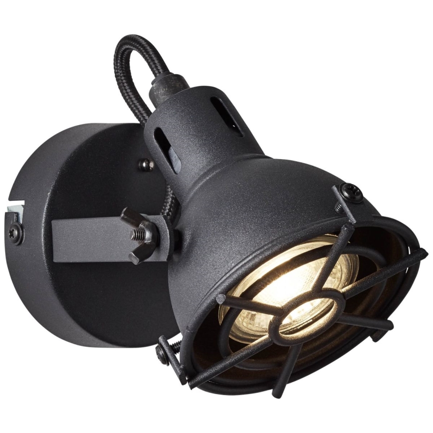 Brilliant - Aplique de parede direcionável JESPER 1xGU10/5W/230V preto