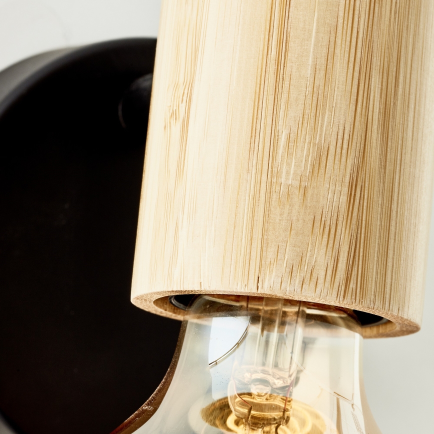 Brilliant - Aplique de parede direcionável KERRY 1xE27/40W/230V bambu