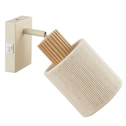Brilliant - Aplique de parede orientável ARLO, 1xE27/20W/230V, cor creme