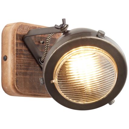Brilliant - Aplique de parede orientável CARMEN WOOD 1xGU10/5W/230V eucalipto