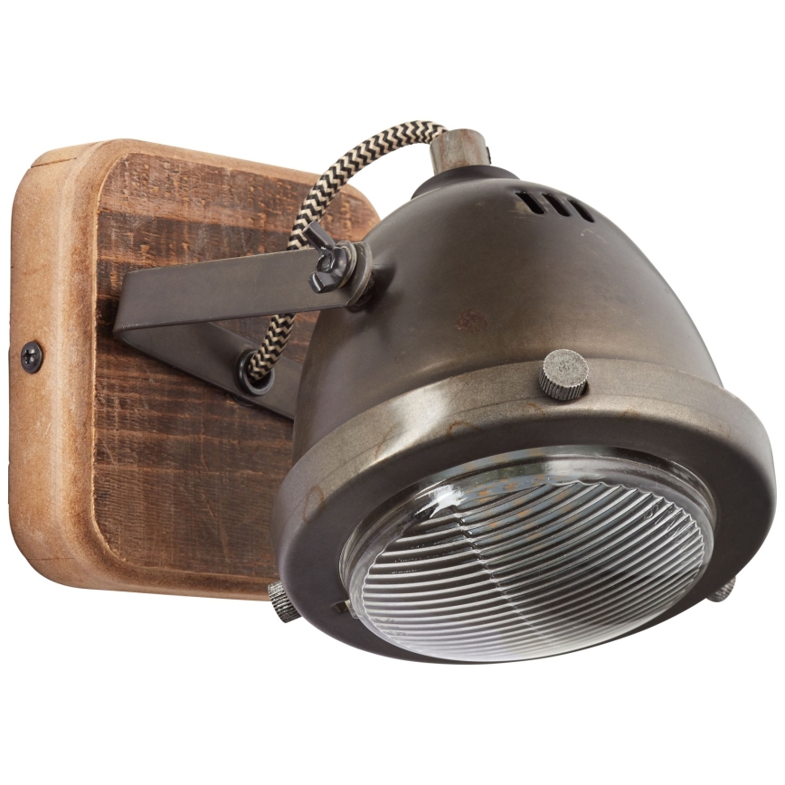 Brilliant - Aplique de parede orientável CARMEN WOOD 1xGU10/5W/230V eucalipto
