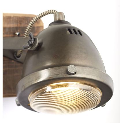 Brilliant - Aplique de parede orientável CARMEN WOOD 1xGU10/5W/230V eucalipto