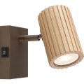 Brilliant - Aplique de parede orientável LAKEWOOD 1xGU10/10W/230V castanho