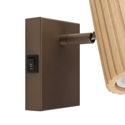 Brilliant - Aplique de parede orientável LAKEWOOD 1xGU10/10W/230V castanho