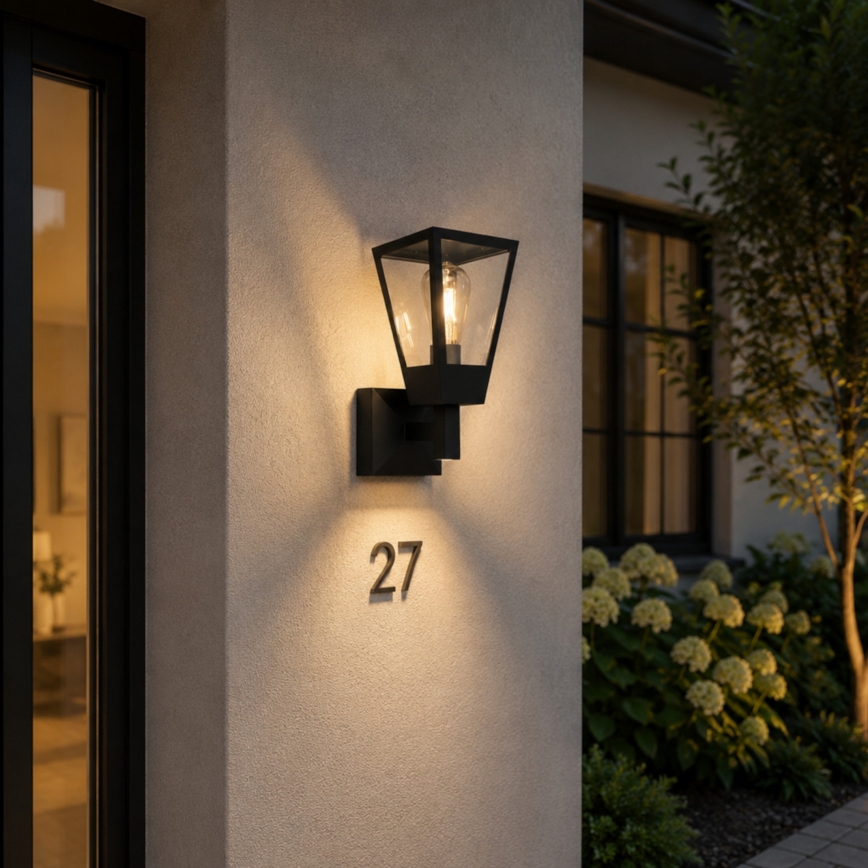 Brilliant - Arandela exterior WESTDLIFF 1xE27/20W/230V IP44 antracite