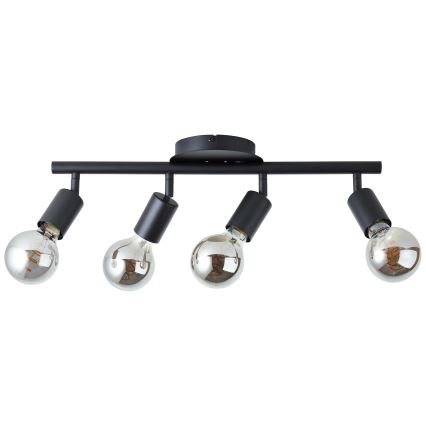 Brilliant - Candeeiro de focos 4xE27/28W/230V preto