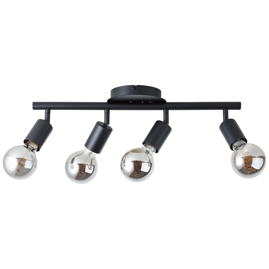 Brilliant - Candeeiro de focos 4xE27/28W/230V preto