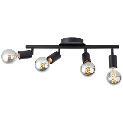 Brilliant - Candeeiro de focos 4xE27/28W/230V preto