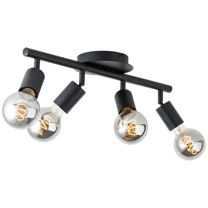 Brilliant - Candeeiro de focos 4xE27/28W/230V preto