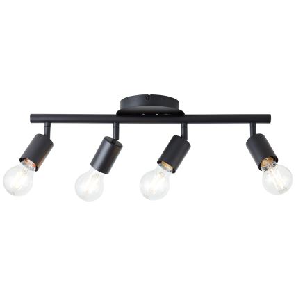 Brilliant - Candeeiro de focos 4xE27/28W/230V preto
