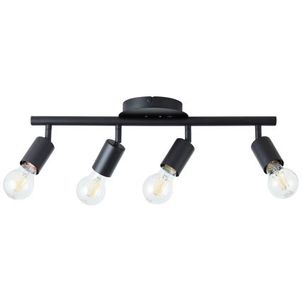 Brilliant - Candeeiro de focos 4xE27/28W/230V preto