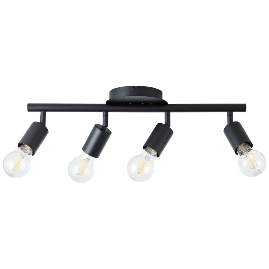Brilliant - Candeeiro de focos 4xE27/28W/230V preto