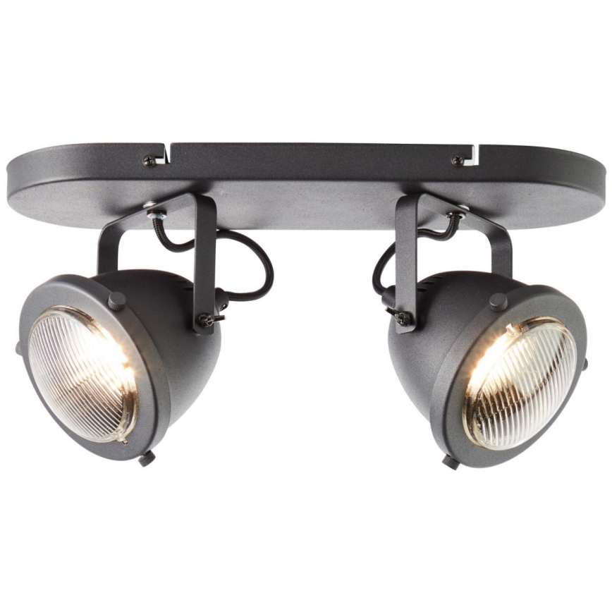 Brilliant - Candeeiro de focos CARMEN 2xGU10/5W/230V preto