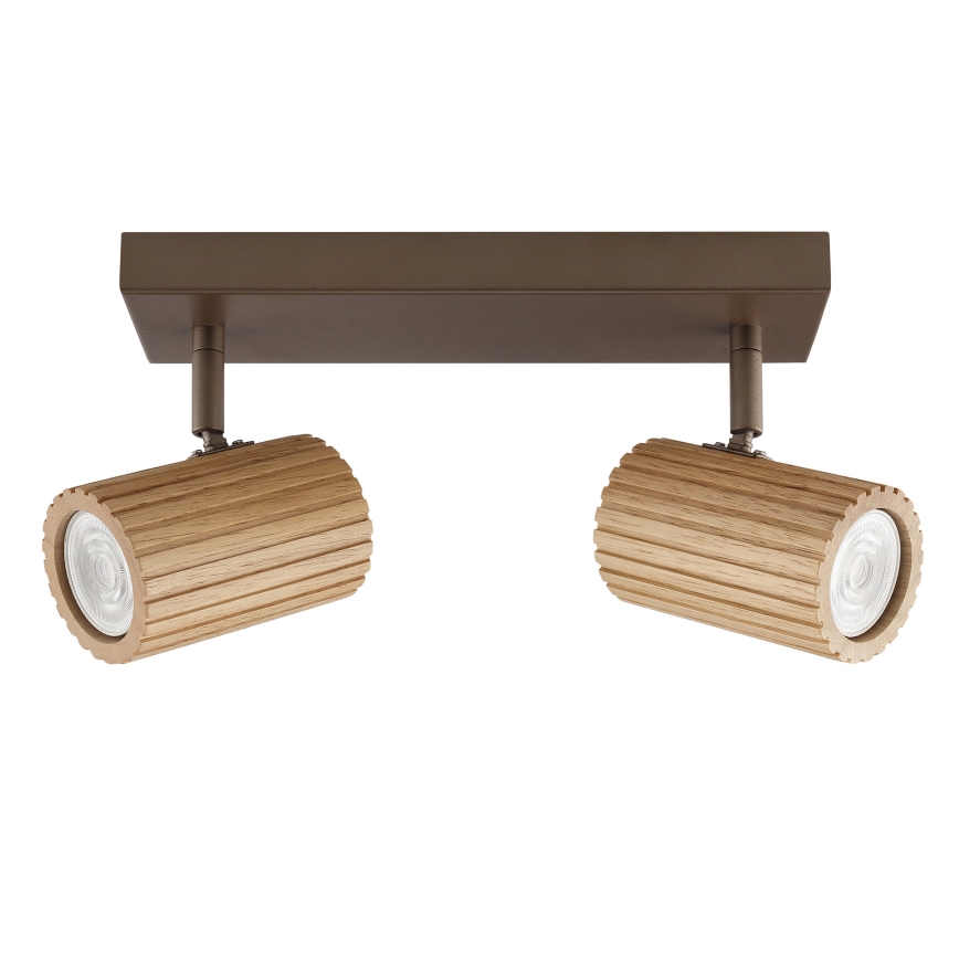 Brilliant - Candeeiro de focos LAKEWOOD 2xGU10/10W/230V castanho
