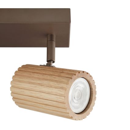 Brilliant - Candeeiro de focos LAKEWOOD 2xGU10/10W/230V castanho