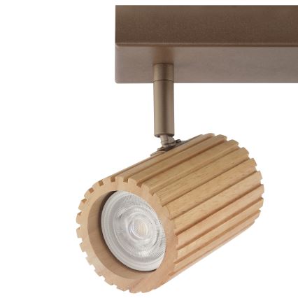 Brilliant - Candeeiro de focos LAKEWOOD 2xGU10/10W/230V castanho