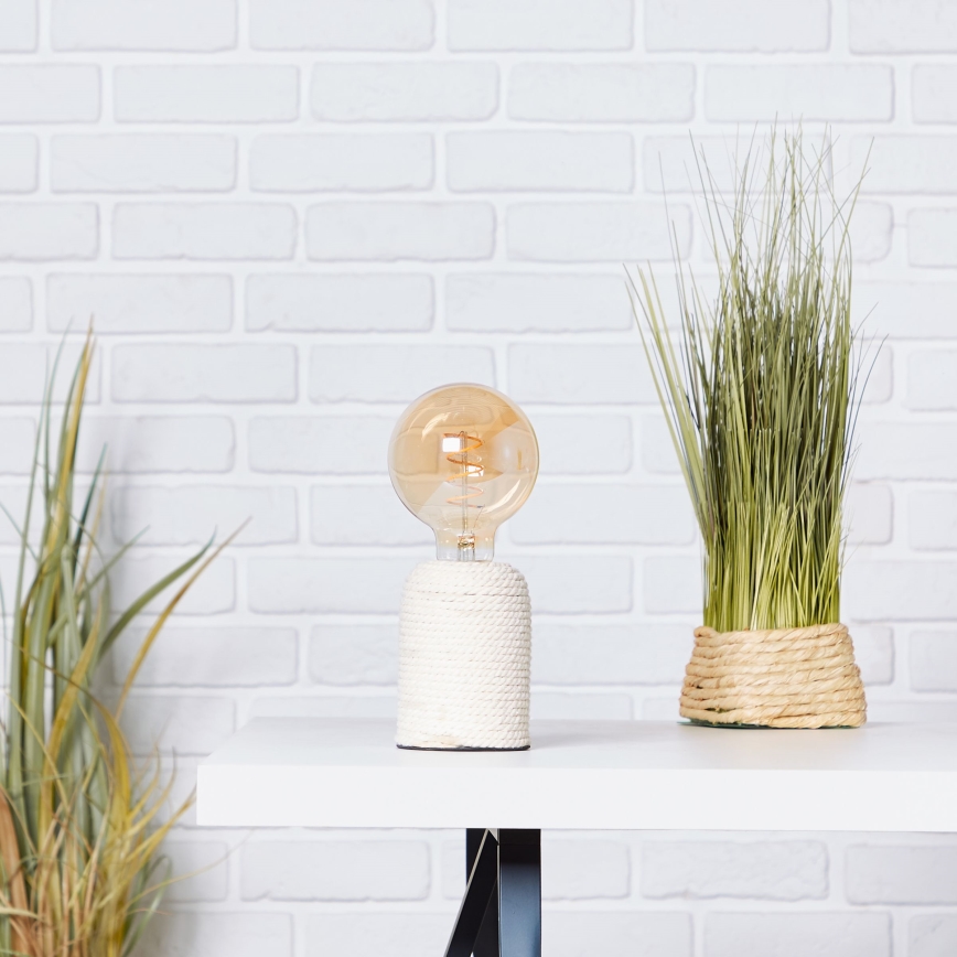 Brilliant - Candeeiro de mesa CARDU 1xE27/40W/230V bege