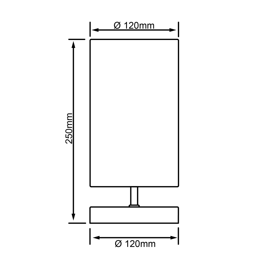 Brilliant - Candeeiro de mesa CLARIE 1xE14/40W/230V cromo fosco/branco
