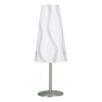 Brilliant - Candeeiro de mesa ISI 1xE14/40W/230V branco/cinzento/cromado brilhante
