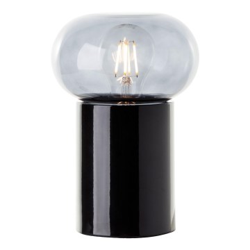 Brilliant - Candeeiro de mesa KNUT 1xE27/25W/230V preto/transparente