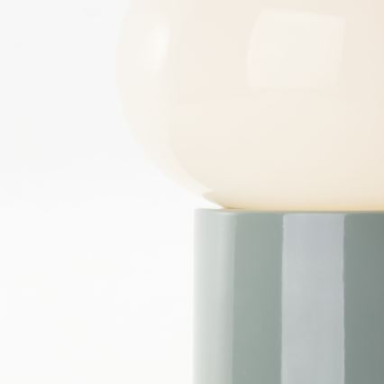 Brilliant - Candeeiro de mesa KNUT 1xE27/25W/230V verde/branco