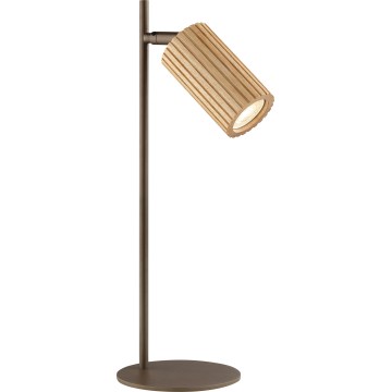 Brilliant - Candeeiro de mesa LAKEWOOD 1xGU10/10W/230V castanho
