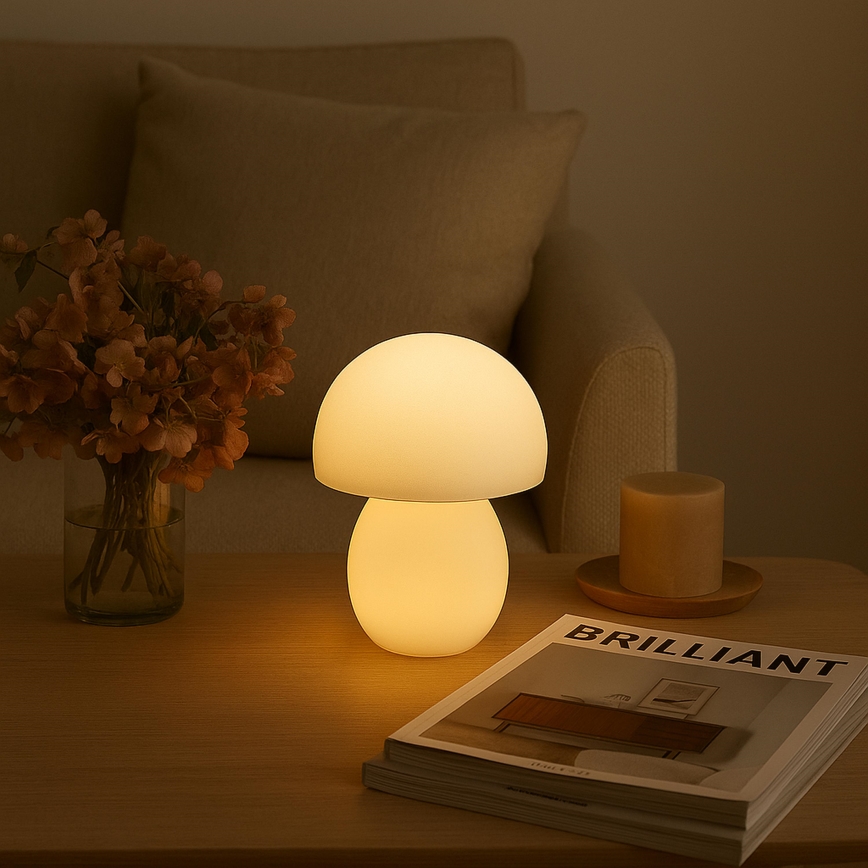 Brilliant - Lâmpada de mesa tátil recarregável LED regulável DUPIS LED/2W/5V 2700K 1800 mAh branca