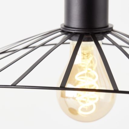 Brilliant - Candeeiro de mesa LEIKA 1xE27/52W/230V preto