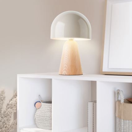 Brilliant - Candeeiro de mesa NALAM 1xE14/40W/230V bege/cinza