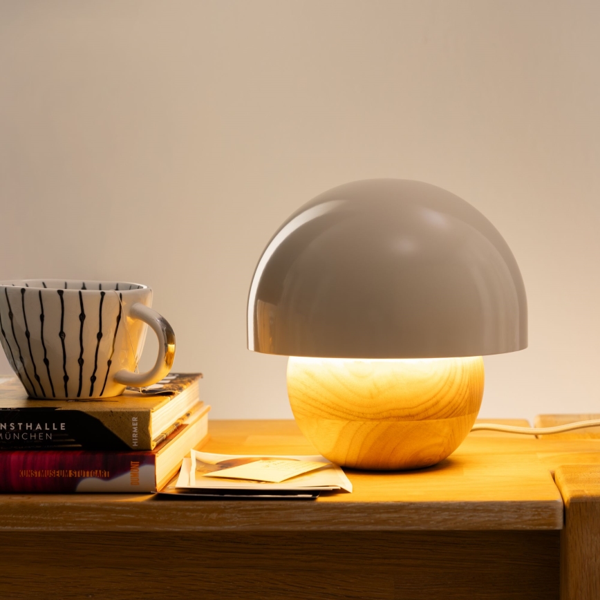 Brilliant - Candeeiro de mesa NALAM 1xE14/40W/230V cinzento/cinza