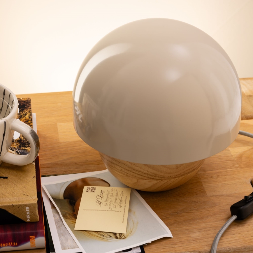 Brilliant - Candeeiro de mesa NALAM 1xE14/40W/230V cinzento/cinza