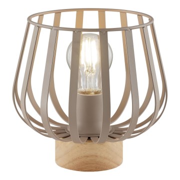 Brilliant - Candeeiro de mesa NORDIC CAGE 1xE27/20W/230V bege