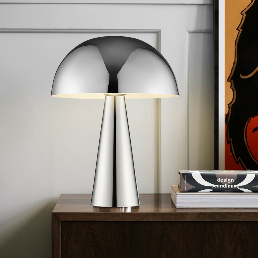 Brilliant - Candeeiro de mesa SIGRUN 1xE14/28W/230V cromado brilhante