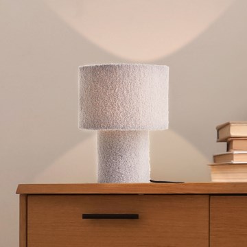 Brilliant - Candeeiro de mesa TEDDY 1xE27/20W/230V cinzento