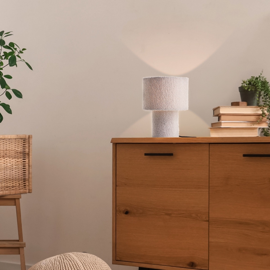 Brilliant - Candeeiro de mesa TEDDY 1xE27/20W/230V cinzento