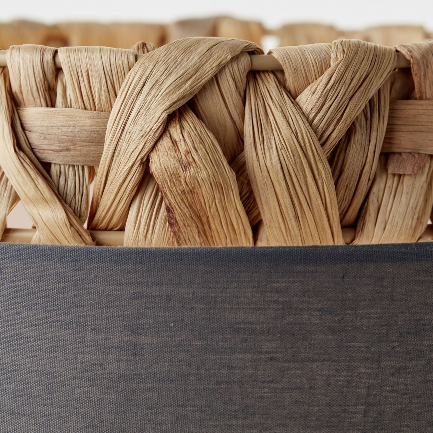 Brilliant - Candeeiro de mesa WATERLILLY 1xE27/60W/230V cinzento