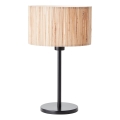 Brilliant - Candeeiro de mesa WIMEA 1xE27/52W/230V preto/bege