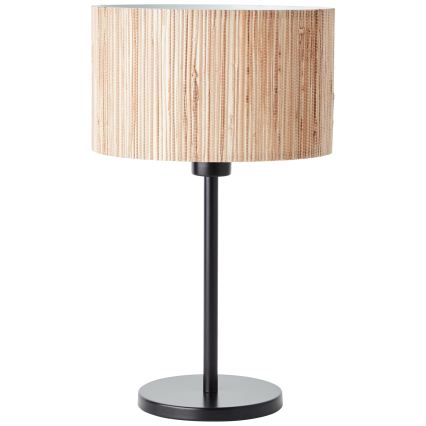 Brilliant - Candeeiro de mesa WIMEA 1xE27/52W/230V preto/bege