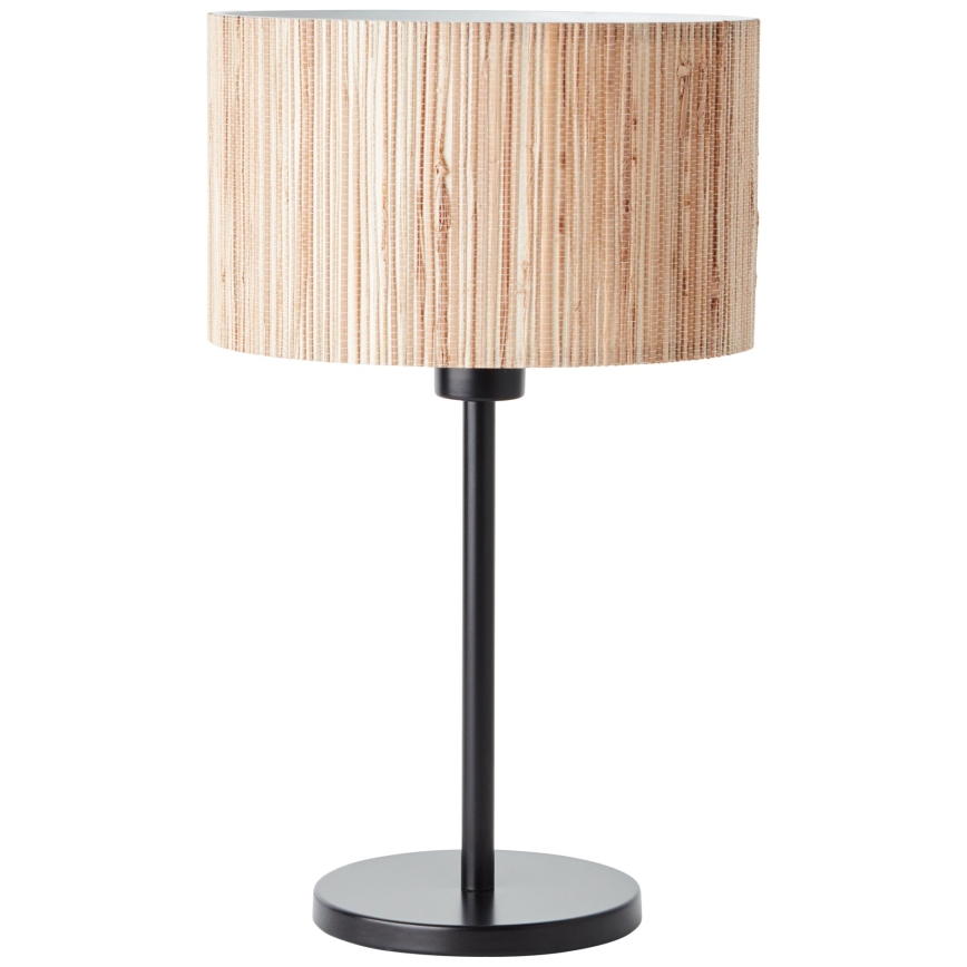 Brilliant - Candeeiro de mesa WIMEA 1xE27/52W/230V preto/bege