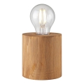 Brilliant - Candeeiro de mesa WOODRA 1xE27/20W/230V pinho